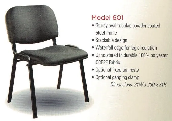 RECEPCION CHAIR BLACK - Western Paper